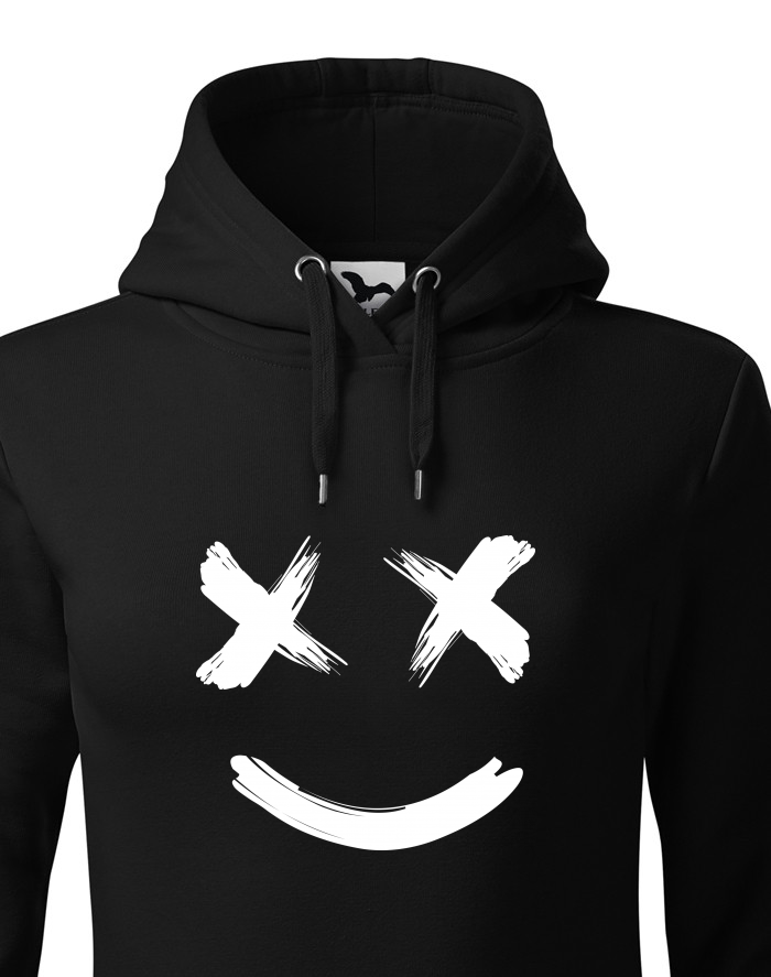 Dámská mikina s kapucí Smile face