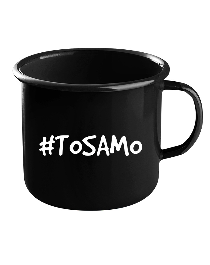 Plechový hrneček černý ToSamo