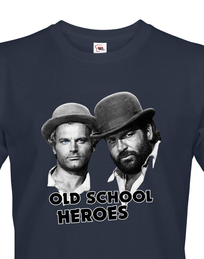 Pánské tričko Bud Spencer a Terence Hill – Old School Heroes