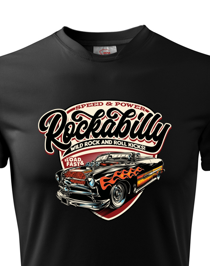 Pánské funkční tričko Rockabilly - Speed & Power