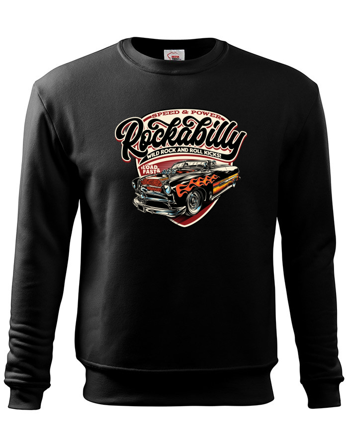 Pánská mikina bez kapuce Rockabilly – americká klasika