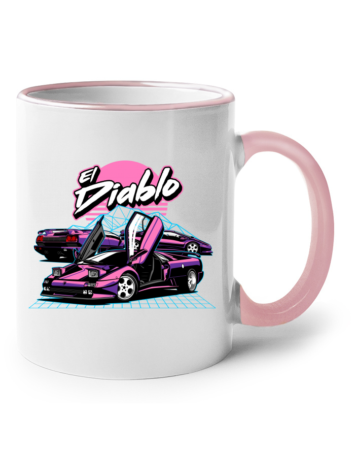 Keramický hrnek s uchem Lamborghini El Diablo