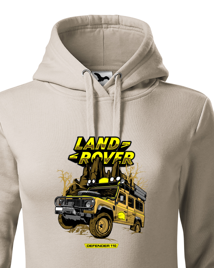 Dámská mikina s kapucí Land Rover Defender 110