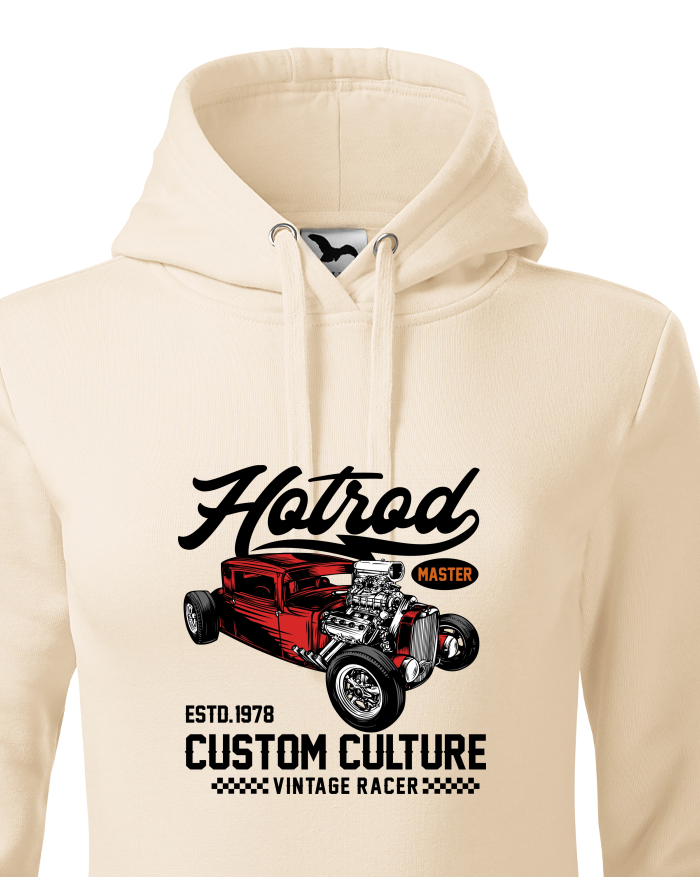 Dámská mikina s kapucí Hot Rod 1