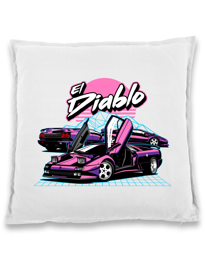 Bavlněný polštář Lamborghini Diablo – El Diablo