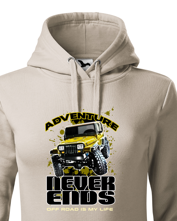 Dámská mikina s kapucí Jeep Wrangler Adventure