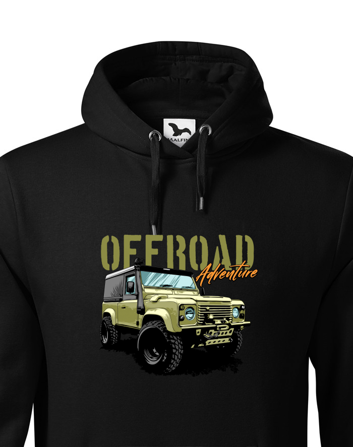 Pánská mikina s kapucí Land Rover Defender Offroad Adventure