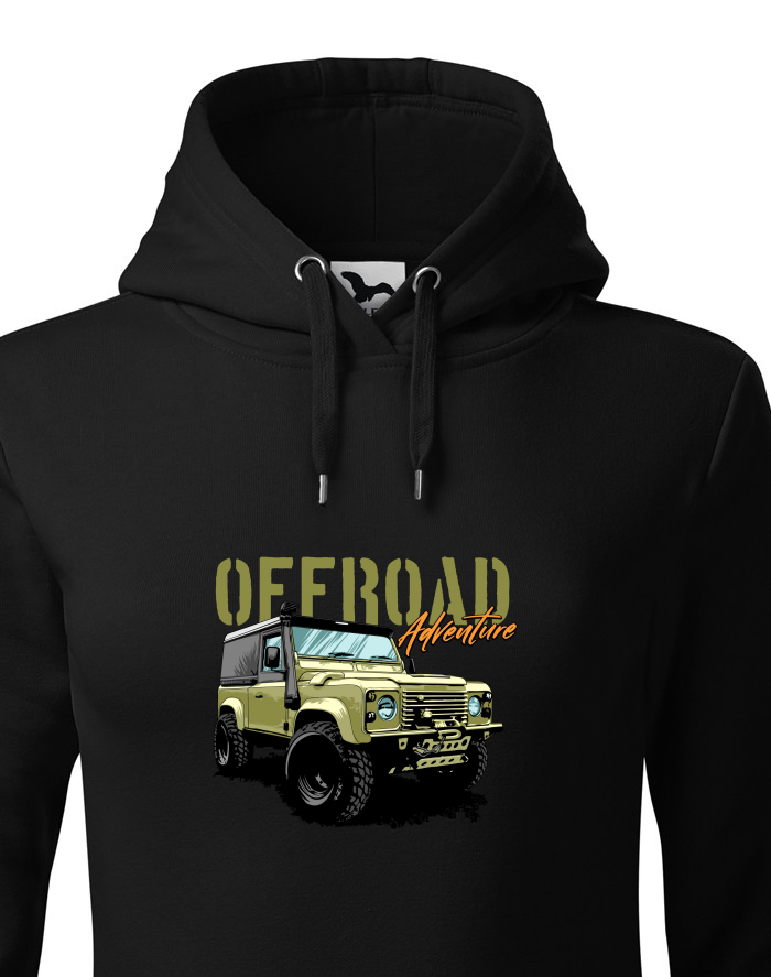 Dámská mikina s kapucí Land Rover Defender Offroad Adventure