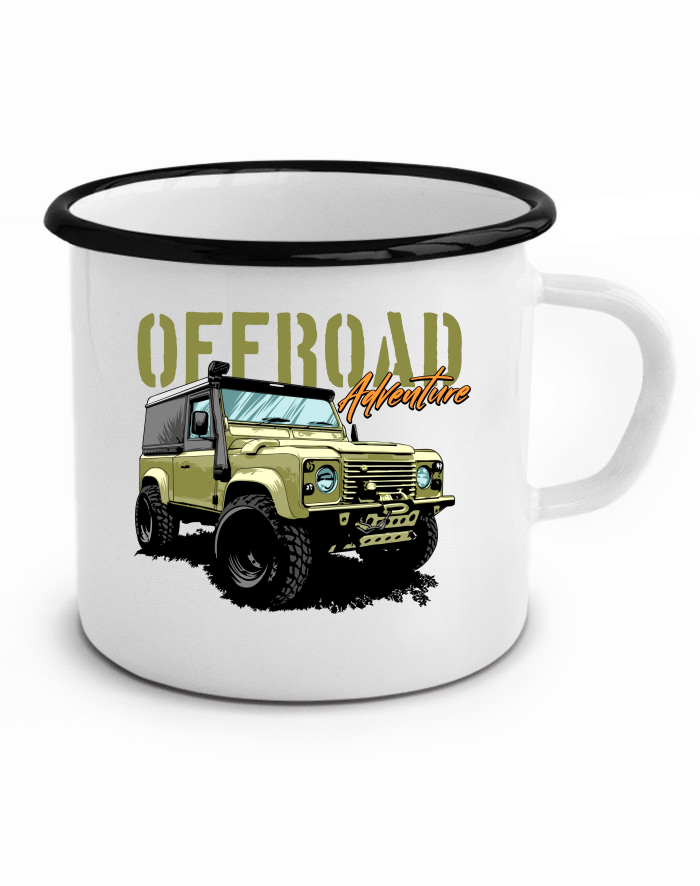 Plechový hrneček Land Rover Defender Offroad Adventure