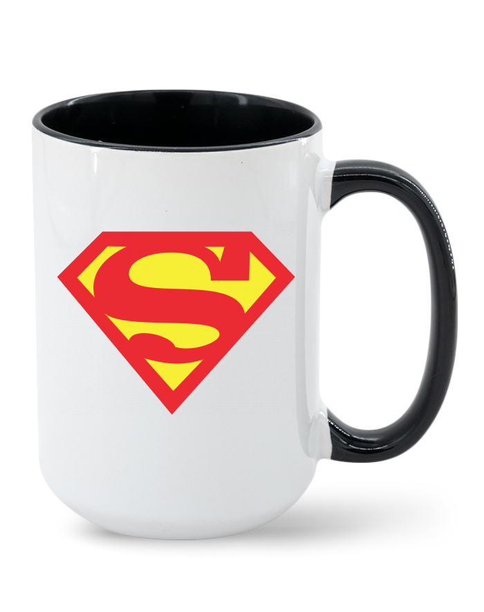 Superwoman – keramický hrnek MAX s barevným vnitřkem