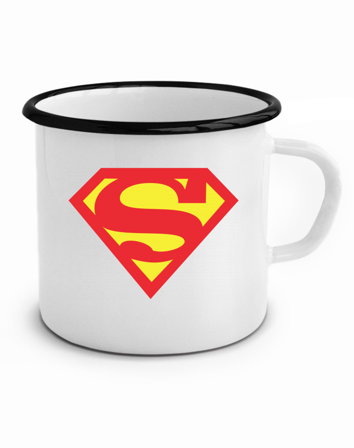 Superwoman plechový hrneček