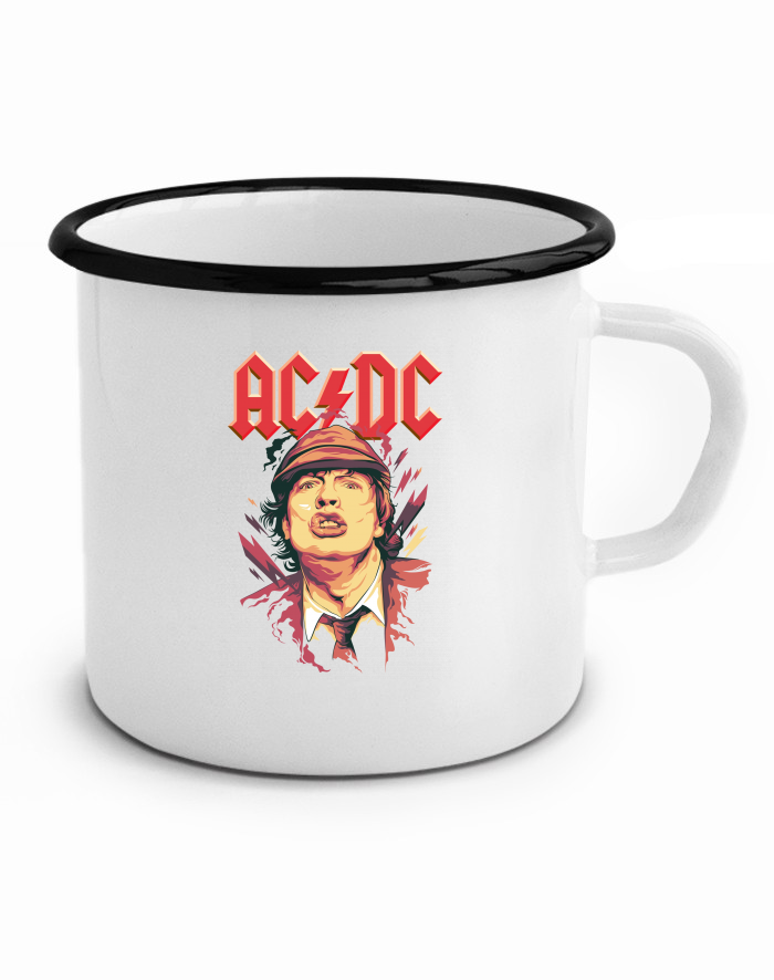 Plechový hrneček AC/DC – Brian Johnson