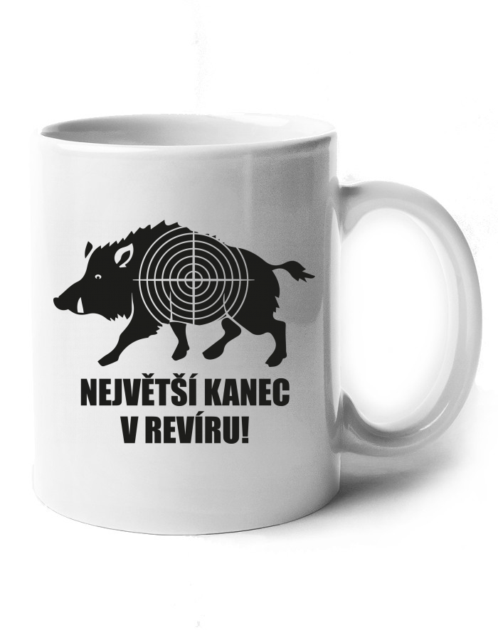 Keramický hrnek - Největší kanec v revíru