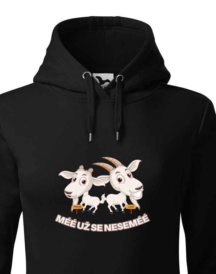 Dámská mikina s kapucí Méé už se nesemée
