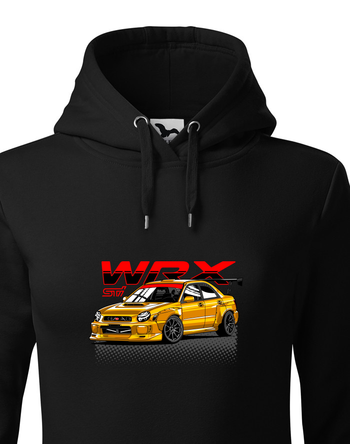 Dámská mikina s kapucí Subaru WRX STI Bugeye
