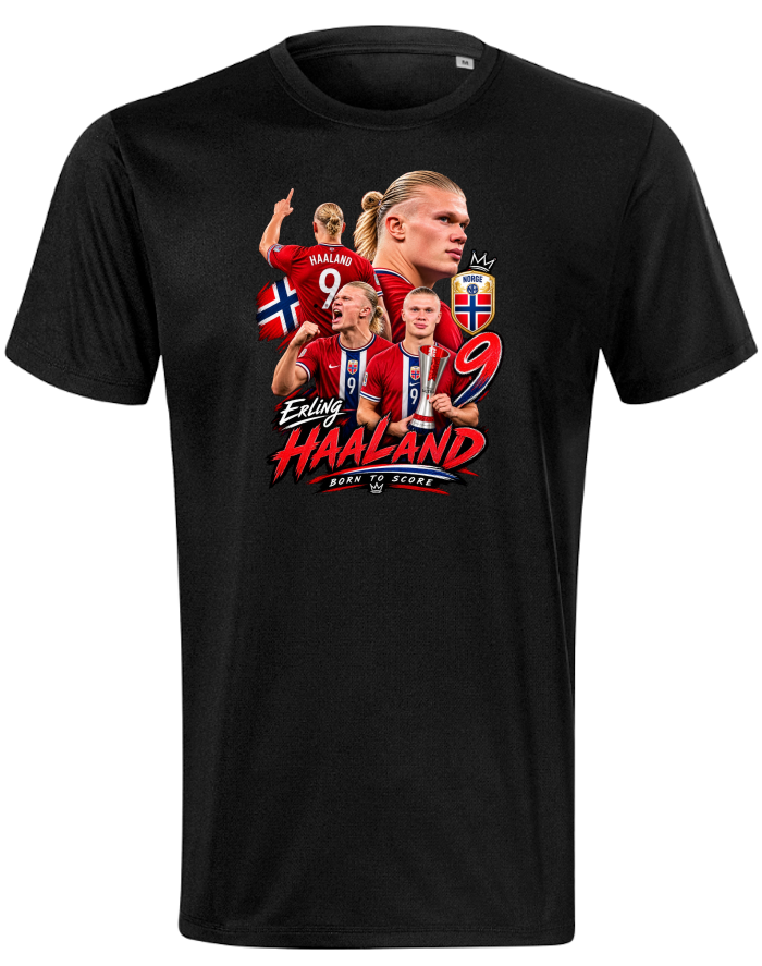 Pánské tričko Erling Haaland – Born to Score
