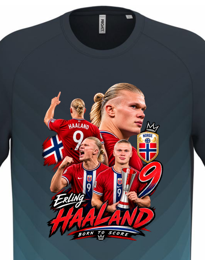 Dětské funkční tričko Erling Haaland – Born to Score