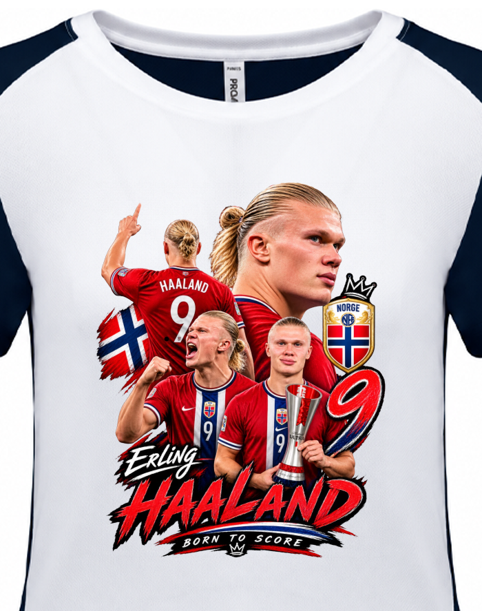 Dámské dvoubarevné funkční tričko Erling Braut Haaland