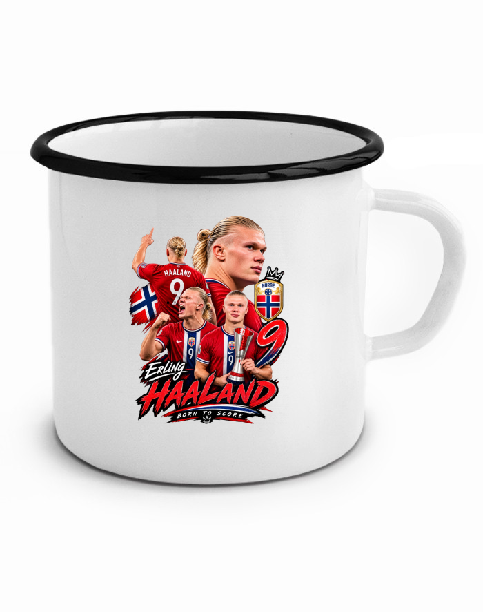 Plechový hrneček Erling Braut Haaland