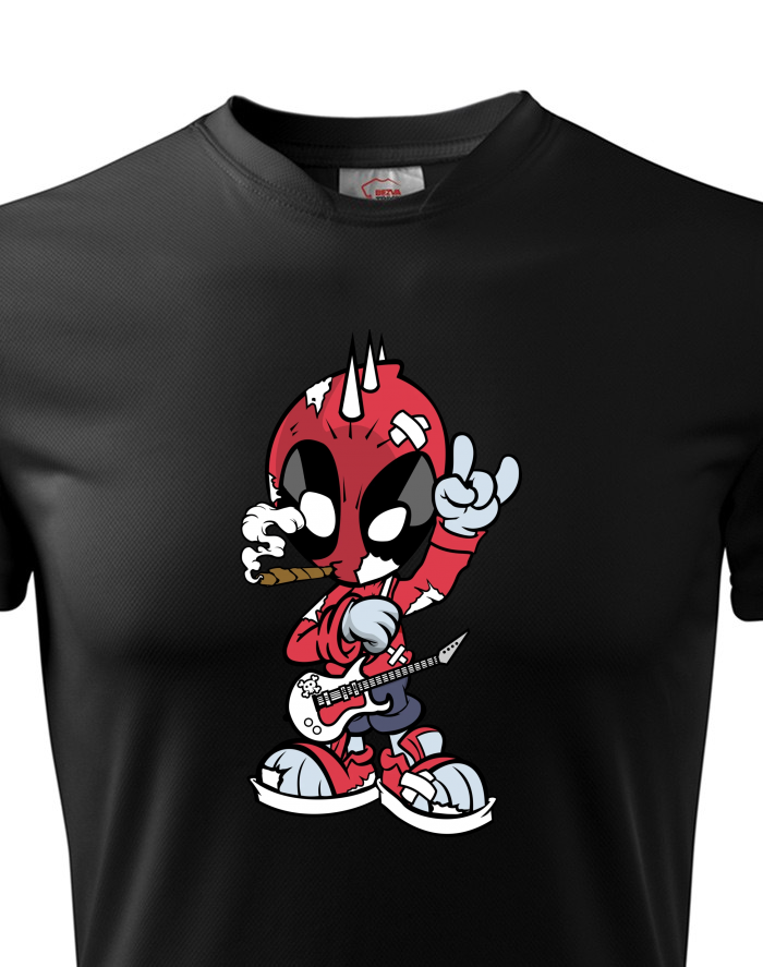 Pánské funkční tričko Rockový Deadpool