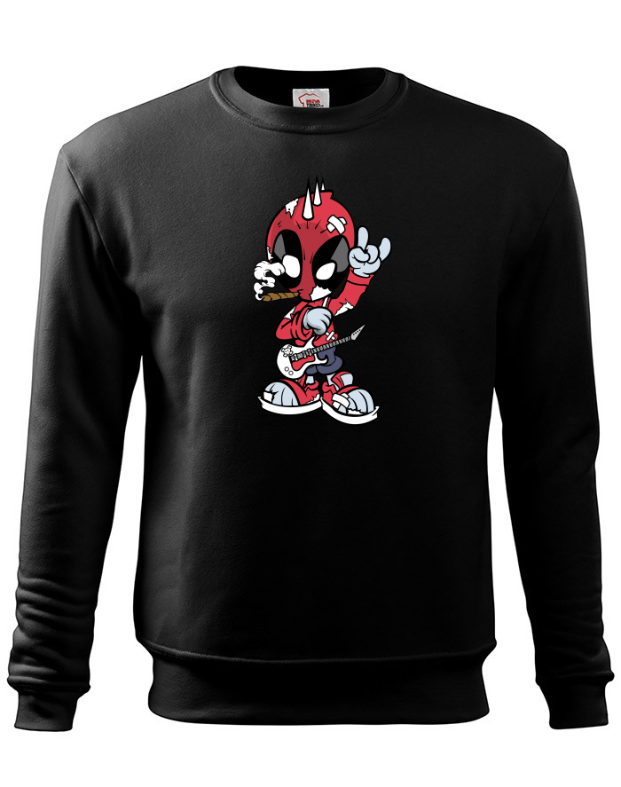 Pánská mikina bez kapuce Rockový Deadpool