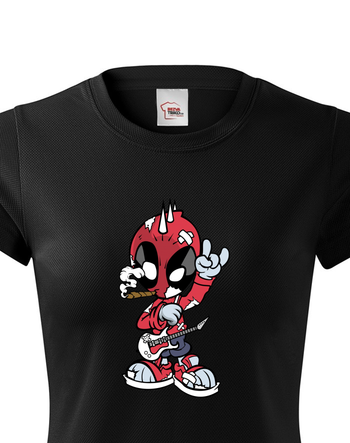 Dámské funkční tričko Rockový Deadpool
