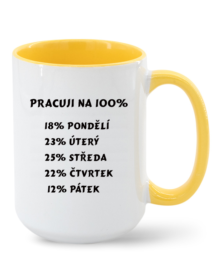 Keramický hrnek MAX - Práce na 100 %