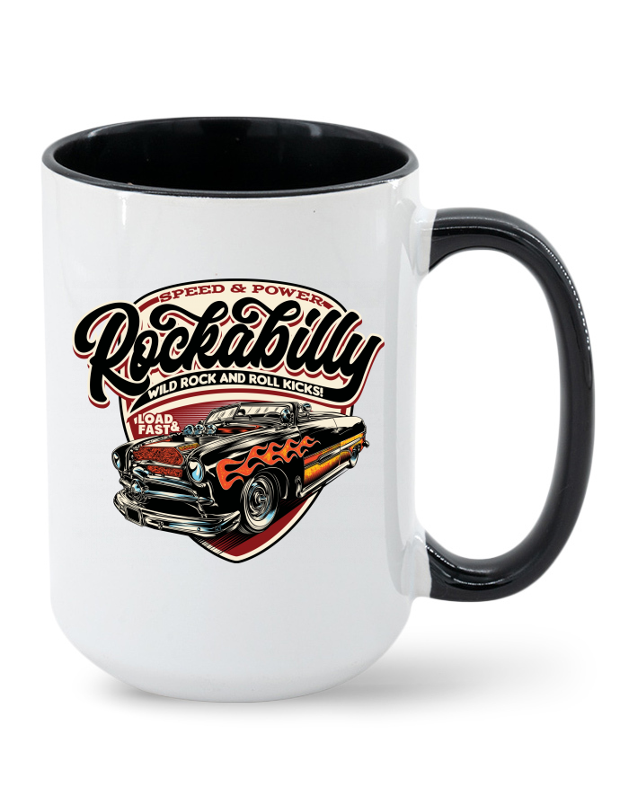 Keramický hrnek MAX s potiskem Rockabilly