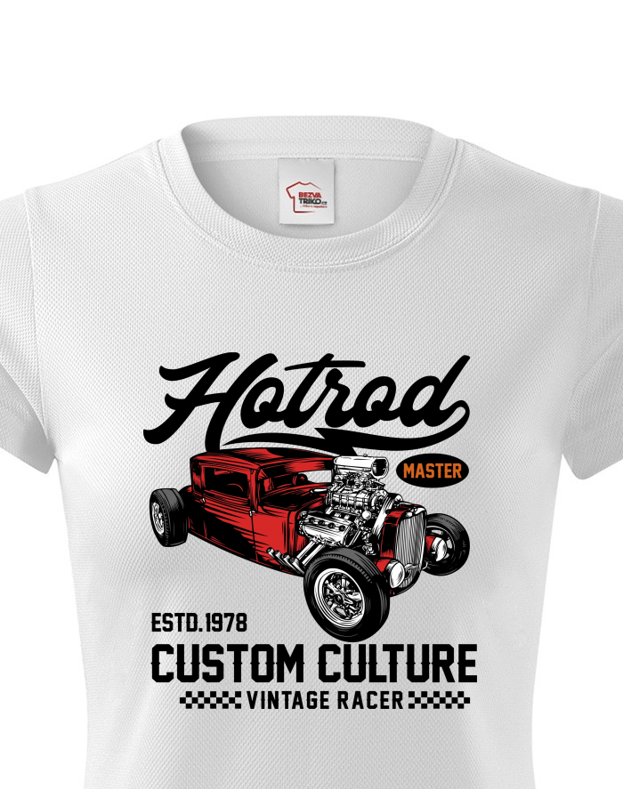 Hot rod 1 – dámské funkční tričko