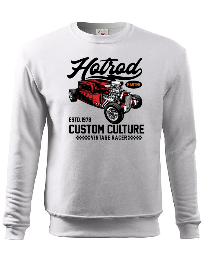Pánská mikina bez kapuce Hot Rod 1