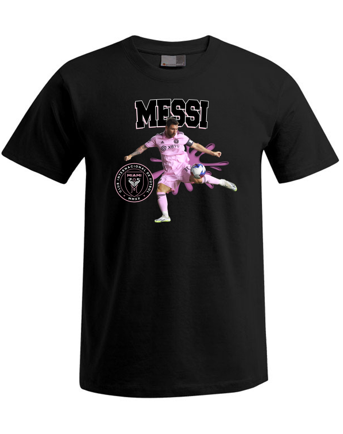 Pánské tričko Plus Size s potiskem Lionel Messi