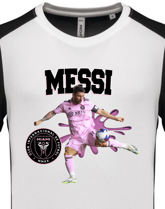 Pánské dvoubarevné funkční tričko Lionel Messi