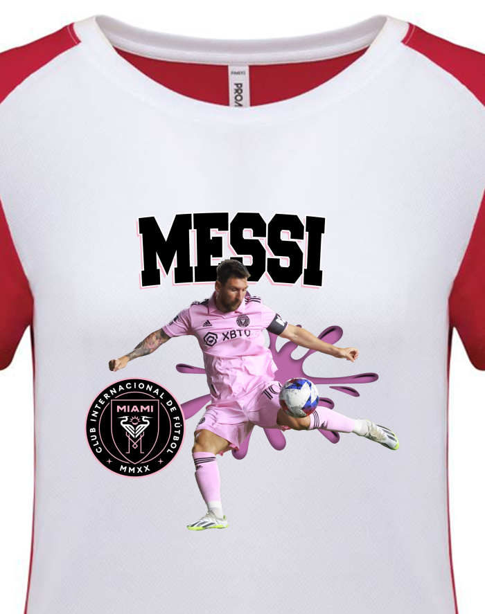 Dámské dvoubarevné funkční tričko Lionel Messi