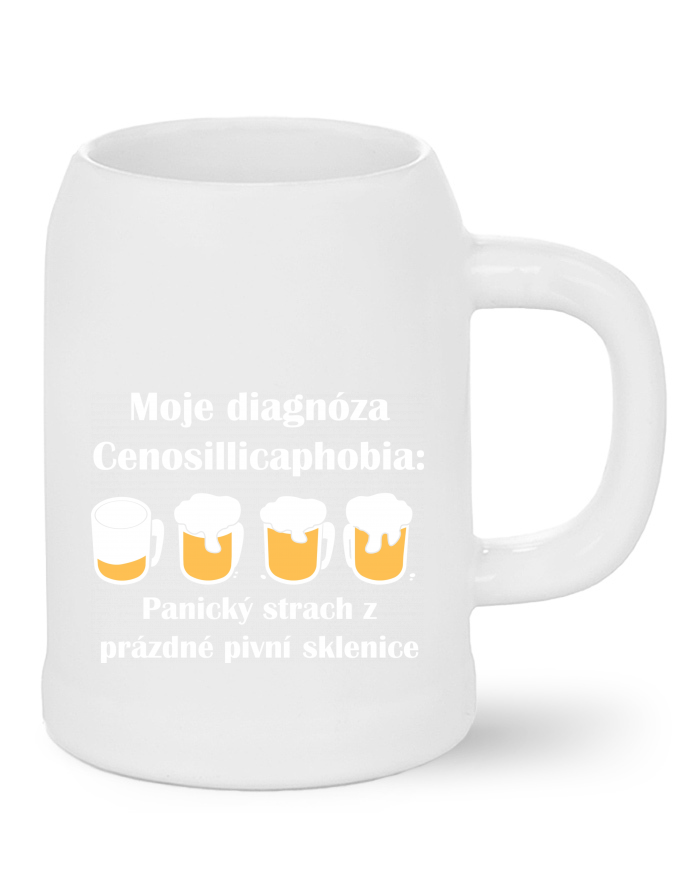 Pivní půllitr Diagnóza