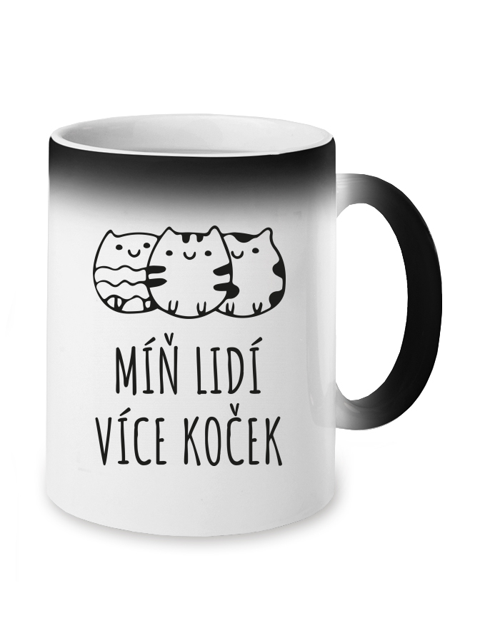 Magický měnící se hrnek Míň lidí více koček