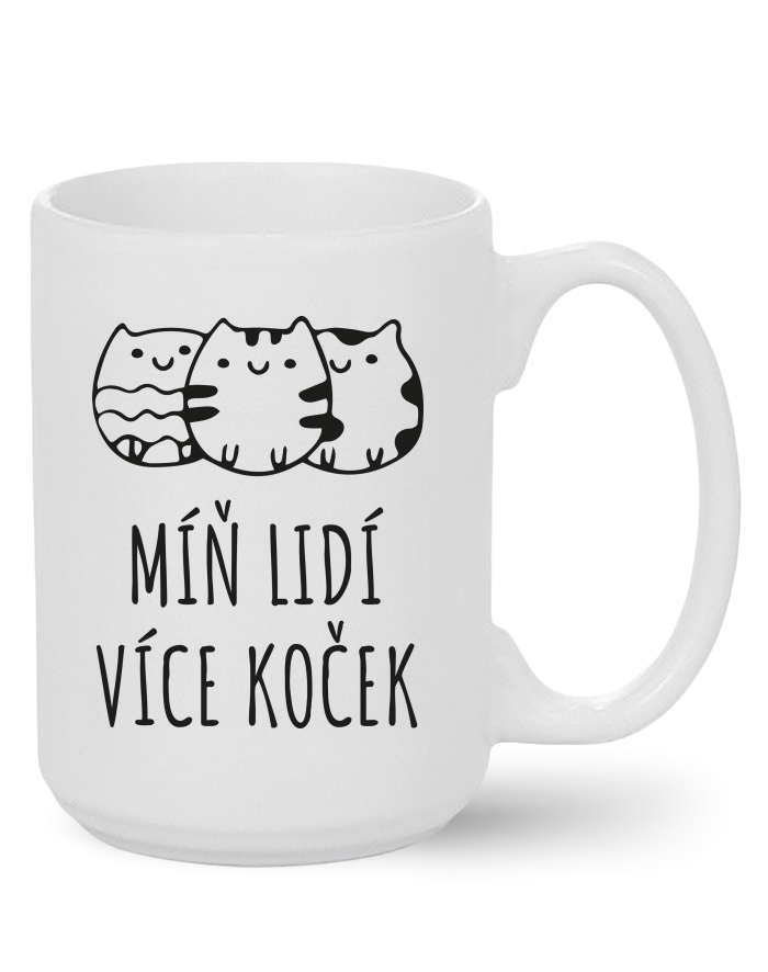Keramický hrnek MAX Míň lidí více koček
