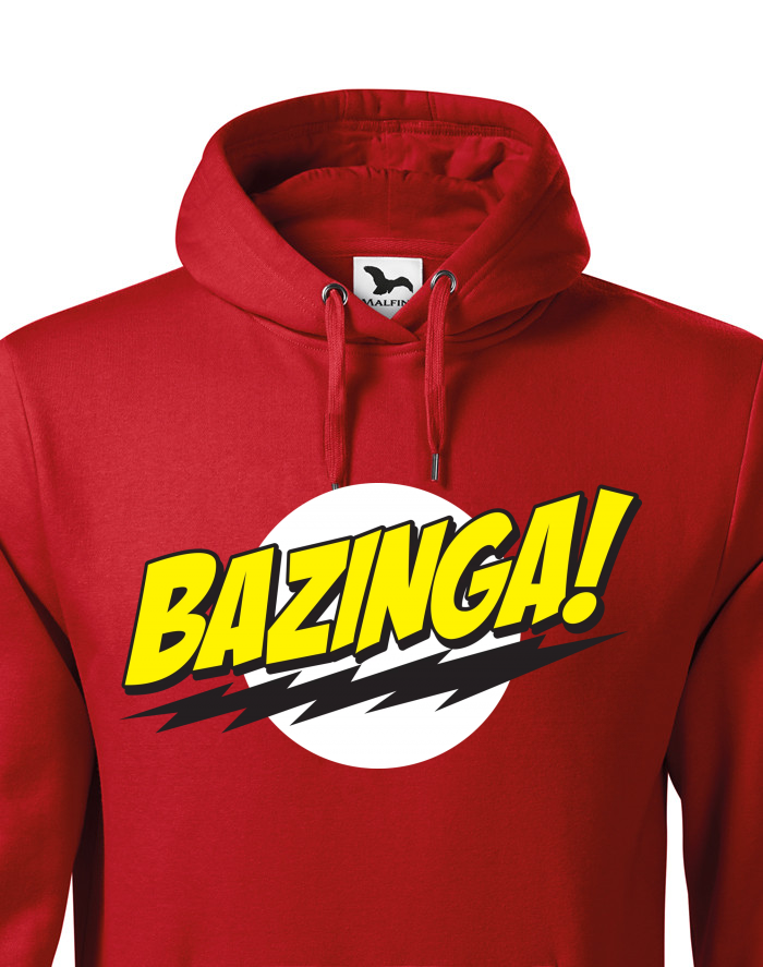 Pánská mikina s kapucí Bazinga – Teorie velkého třesku