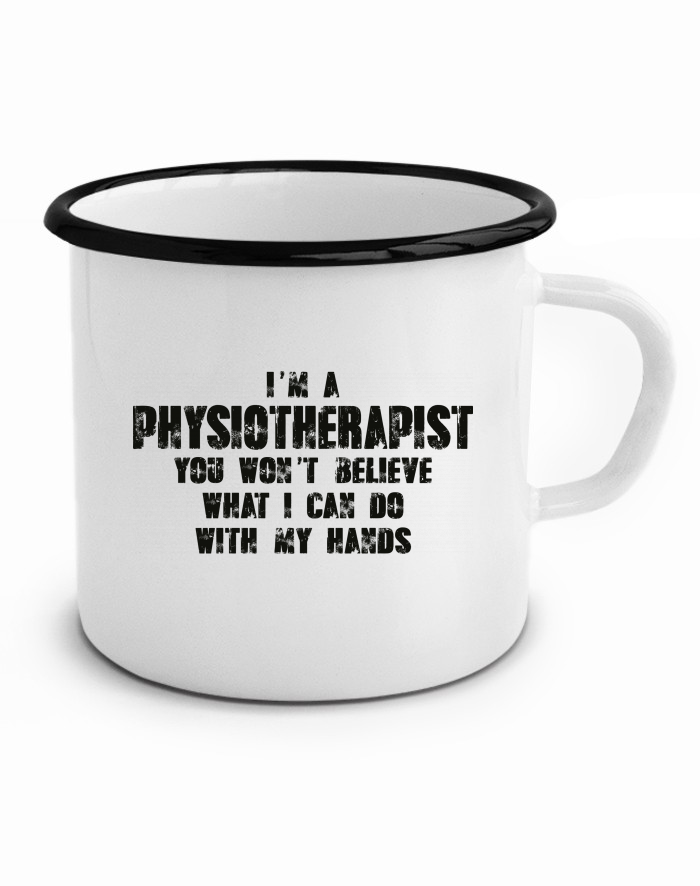 Plechový hrneček I'm Physiotherapist