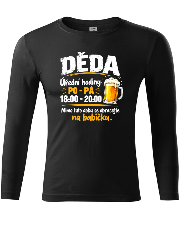 Tričko s dlouhým rukávem PO-PÁ na babičku