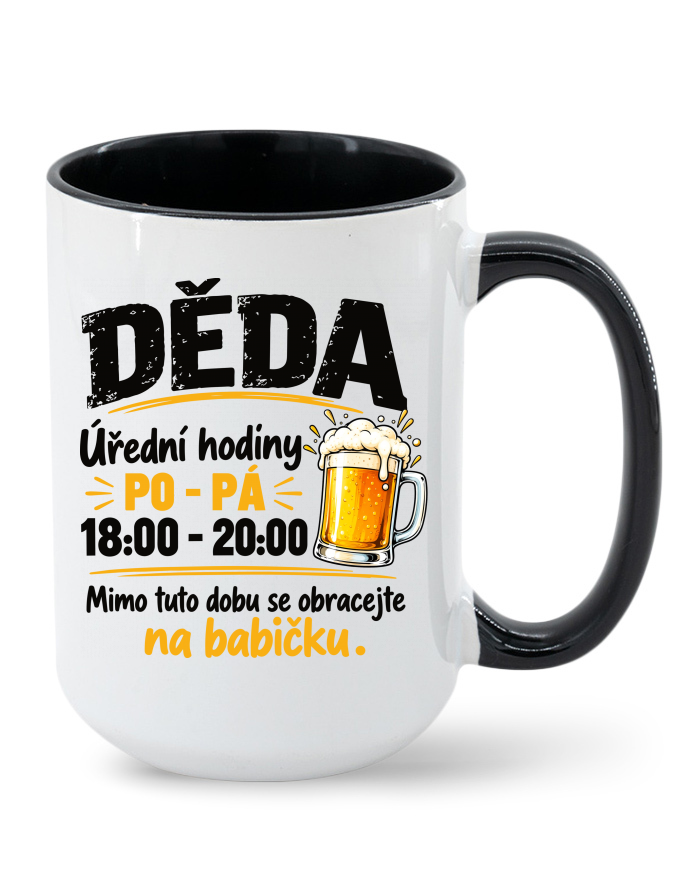 Keramický hrnek MAX s potiskem PO-PÁ na babičku