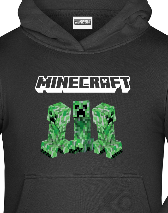 Dětská mikina s kapucí Minecraft Creeper