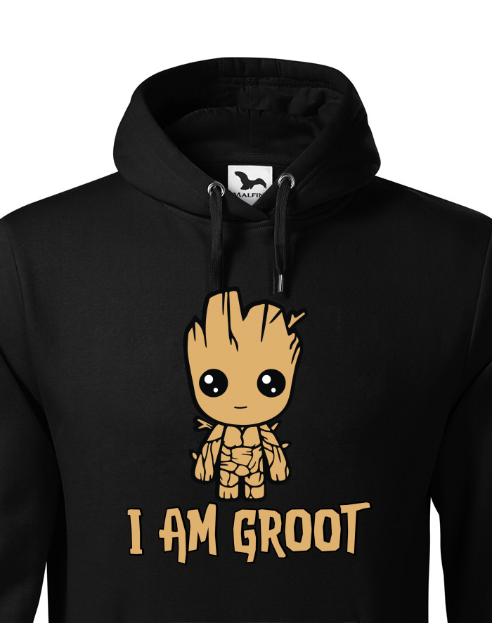 Pánská mikina s kapucí Groot – I Am Groot