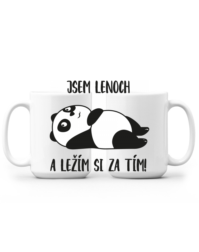 Párové hrnečky Jsem líná a ležím si za tím!