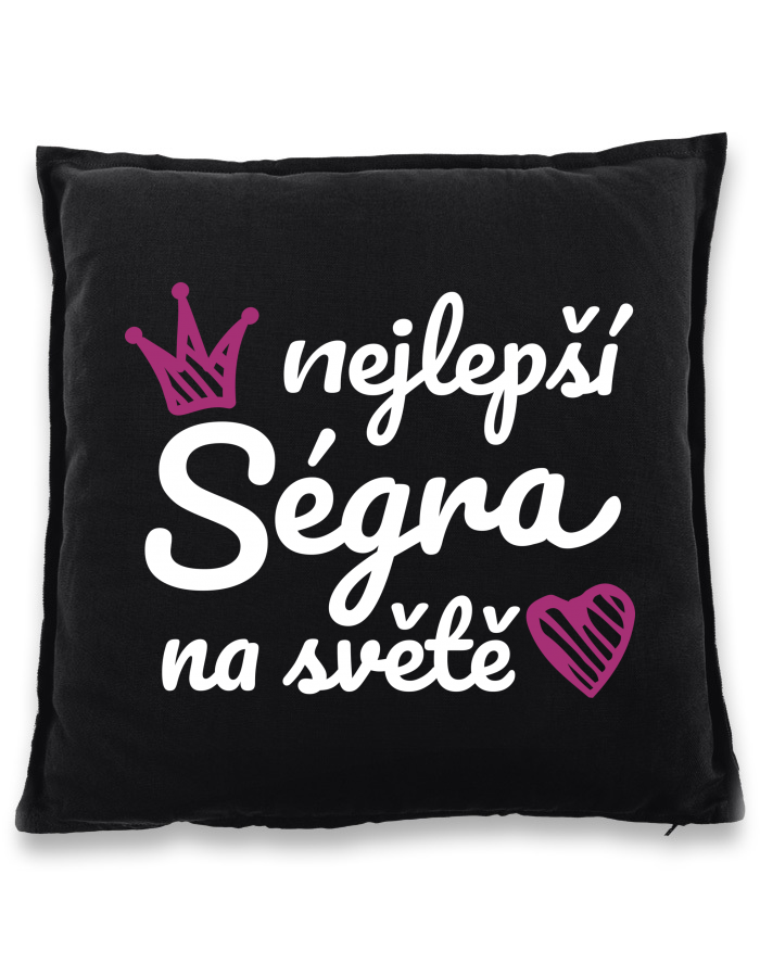 Bavlněný polštář Nejlepší ségra na světě