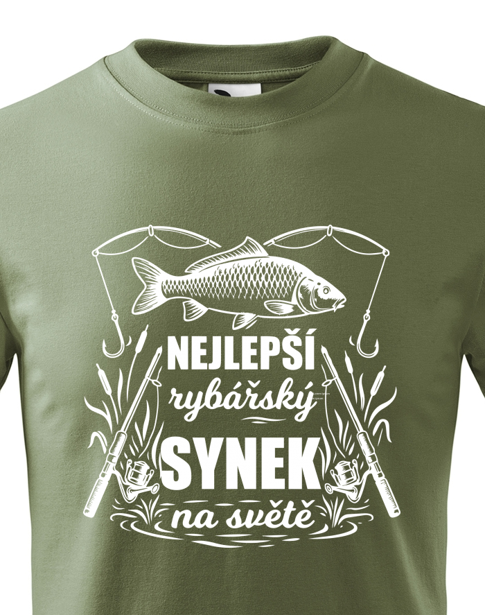 Dětské tričko Nejlepší rybářský synek na světě