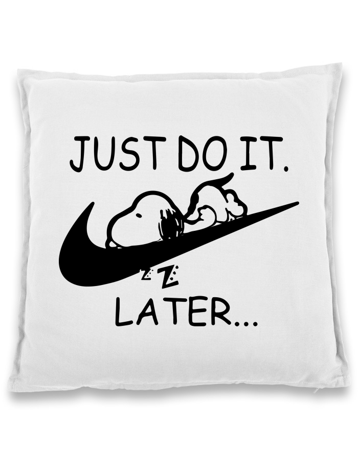 Bavlněný polštář Just Do It Later