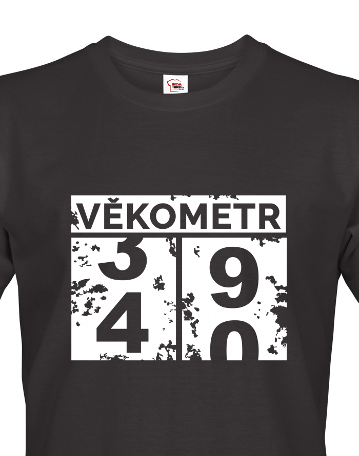 Pánské tričko Věkometr k 20. narozeninám