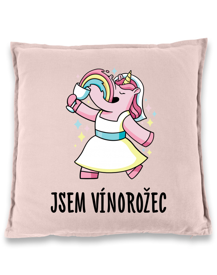 Bavlněný polštář Jsem vínorožec