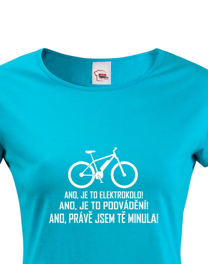 Dámské tričko Jezdím na elektrokole
