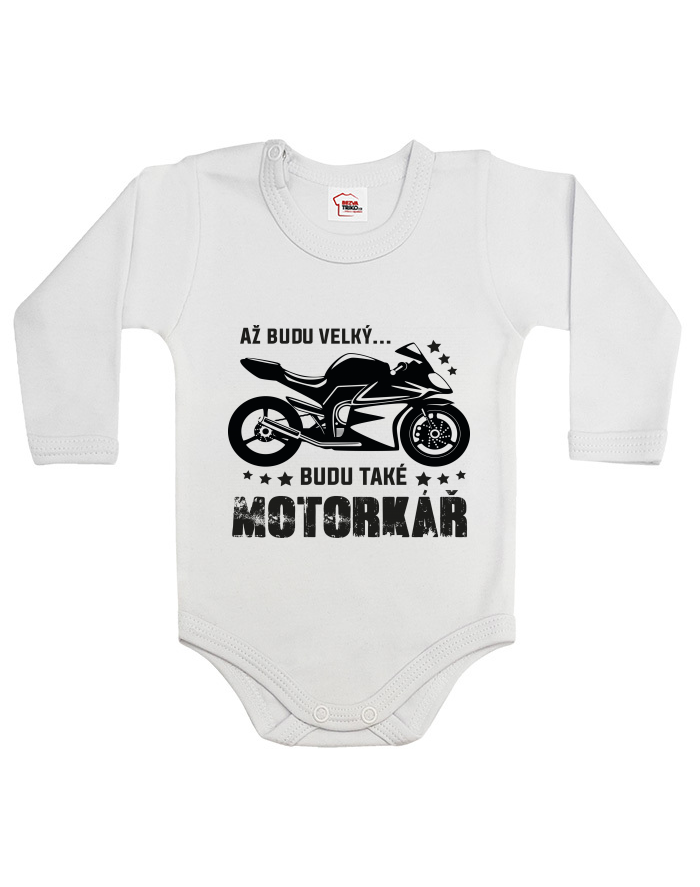 Dětské body Až budu velký... Budu také motorkář